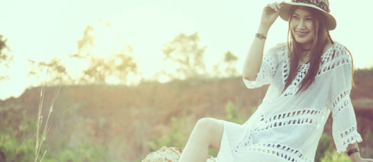 Porter une robe longue hippie